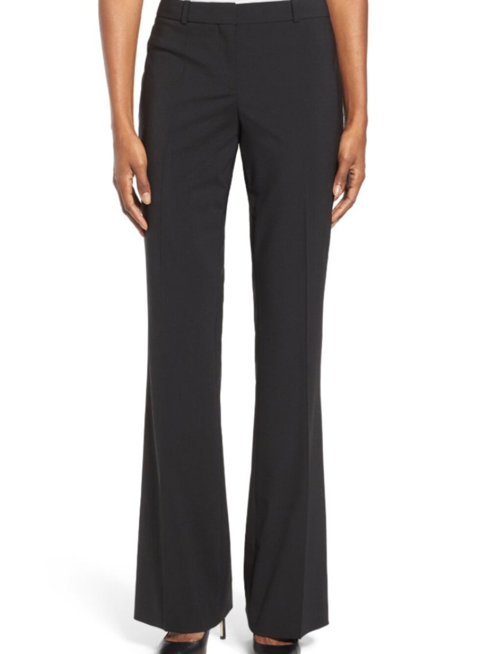 Hugo Boss Black Tailored Straight Leg Dress Pants Trousers Size 10